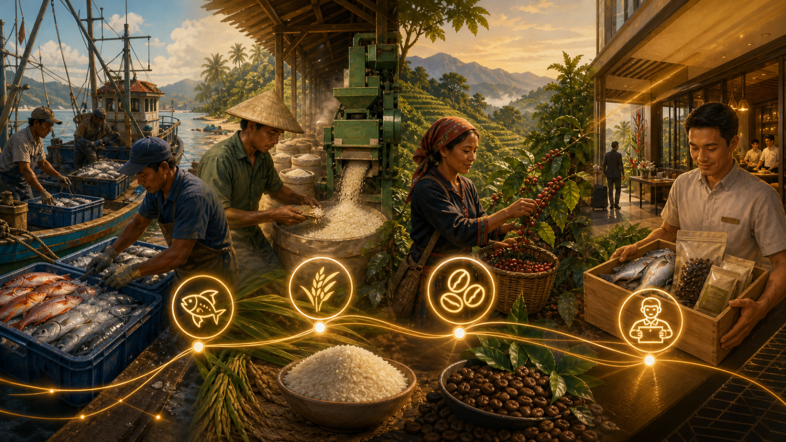 Seafood, Rice and Coffee Traceability: Making Origin Easier to Prove